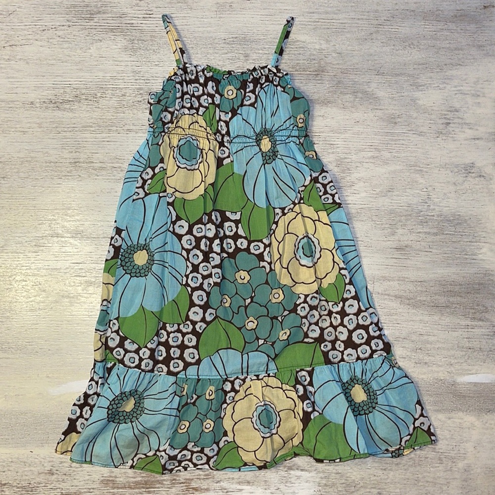 Gap Blue Floral Maxi Sun Dress
